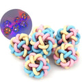 Dog Toy Ball Macaron Silicone Ball Dog Glow Ball Indestructible Dog Toy