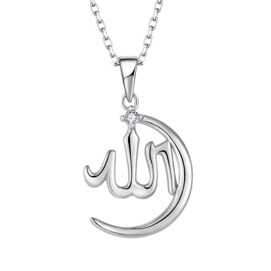 925 Sterling Silver Allah Pendant for Women Men Jewelry Islamic Muslim Religion Charm Gift Fine Jewelry Wholesale