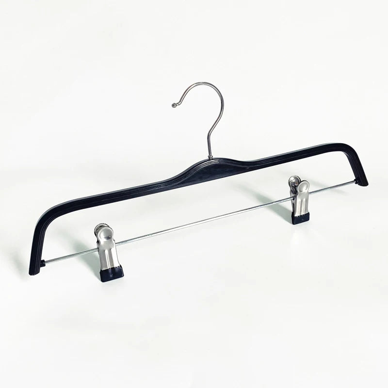 Bestiform Anti-slip Glossy Clip Hangers Plastic Splints Multifunction 38cm Injection-Molded Custom Color Bathroom Clothes Pants