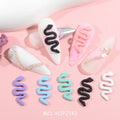 20 Pieces/pack. Colored 3D Resin Snake Nail Art Decorations for Nail Art.