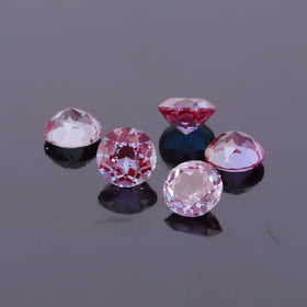 Hot Sale Pink Color Alexandrite Change Stone 4-9mm Round Cut Lab Alexandrite Sapphire Stone