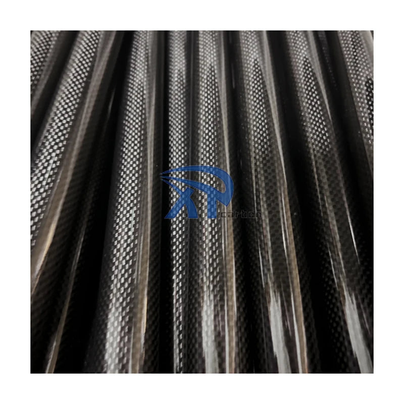 High Strength Fibre Tube 30mm for Auto Exhaust Pipe 3K Carbon Fiber Tube