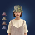 Embroidery Logo Waterproof Mens Women Fishmen Cap Custom Camo Leather Printed Bucket Hats