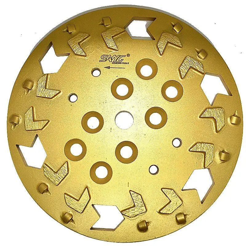 10inch  250mm PCD  Diamond Grinding Disc Plate Epoxy Paint Coating Removal for MK EDCO Blastrac Diamatic Grinder
