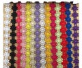 Wholesale Polyester Embroidery Daisy Lace Flower Lace Trims 25mm Colorful Guipure Lace Ribbon for Clothes Dress DIY Accessories