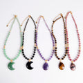 Wholesale 18K Gold Spacer Beads Charming Tiger Eye Natural Stone Necklace with Copper Plating Classic Style Quartz for Gifts