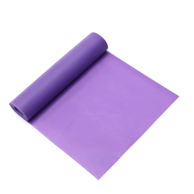 Women's Strong Rubber Latex Fitness Bands for Gym Exercises Long Flat TPE Yoga & Gymnastics Stretch Resistance Bands