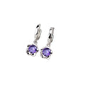 Fashion Earrings Jewelry 925 Sterling Silver Hoop Earring Flower Zircon Earrings Women