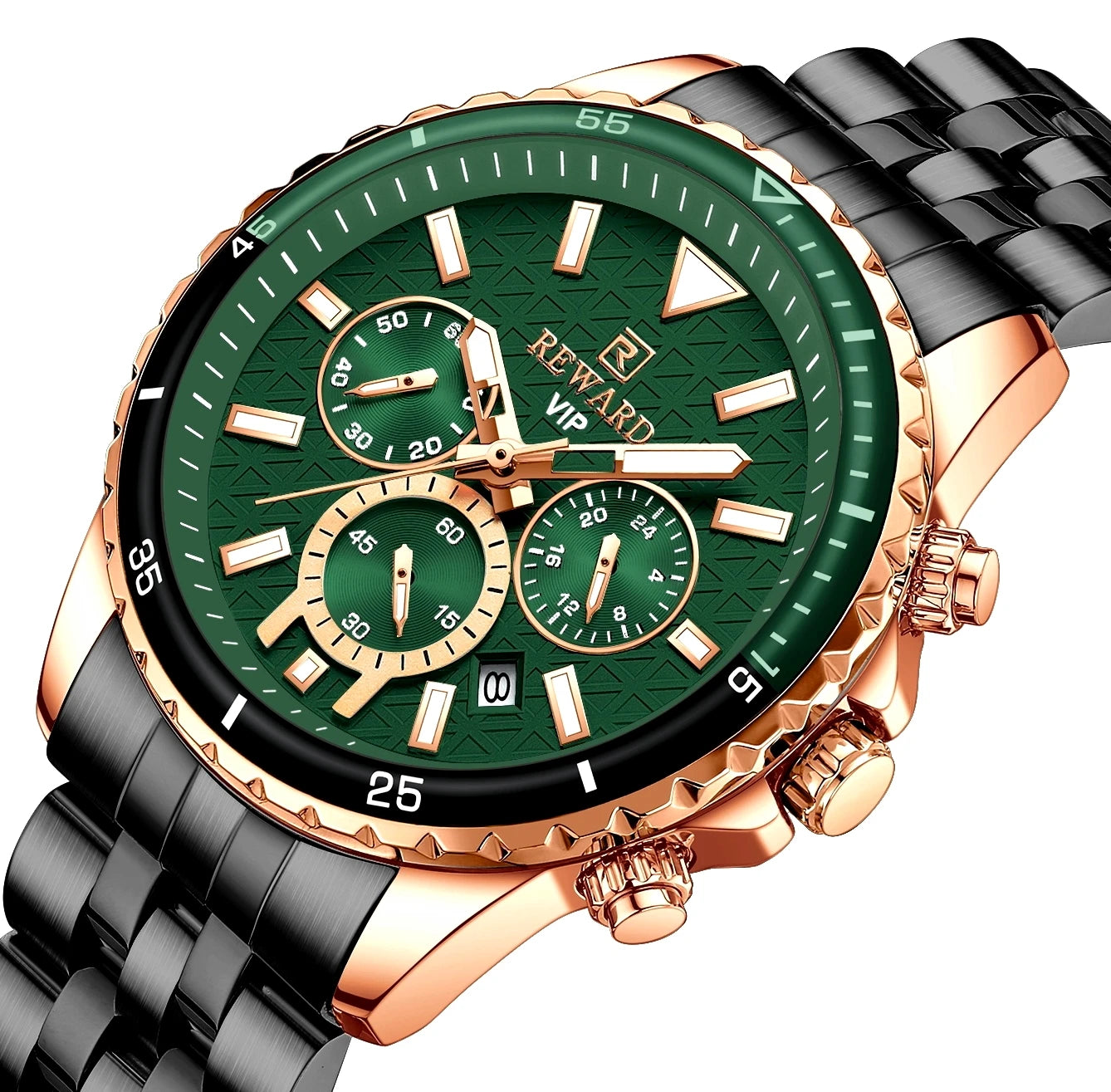 Reward Watches Manufacturer Custom Men Gold Watch for Wholesale Oem Wristwatches Masculino Fashion Luxury Luminous Clock