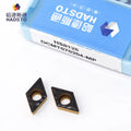 HADSTO OEM CNC Two-color Coated Blade DCMT070204-MP HS8125 for Steel Part Cutting Tools