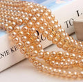 Plating champagne Golden Light Beads Crystal Bead Curtain Plated Round Beads