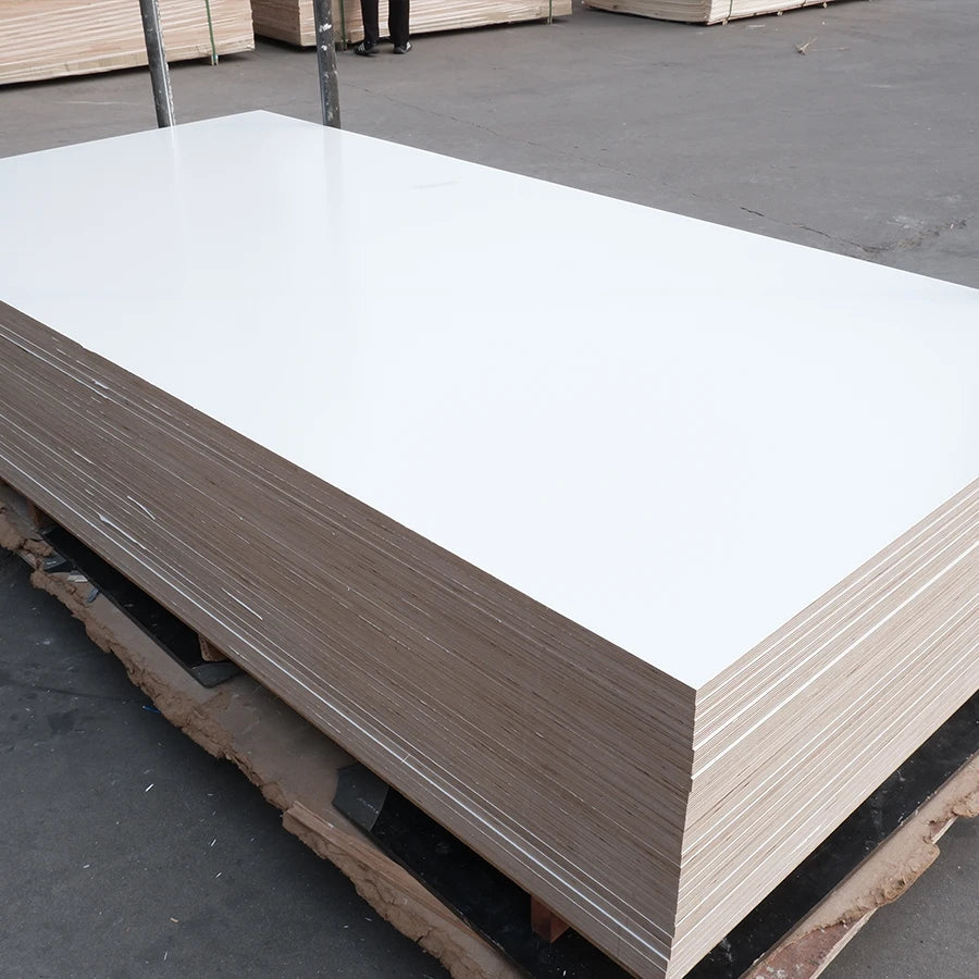 High Quality First-Class Grade Poplar E0 Modern 8x4 3mm Double Sided White Melamine Laminated Faced Plywood