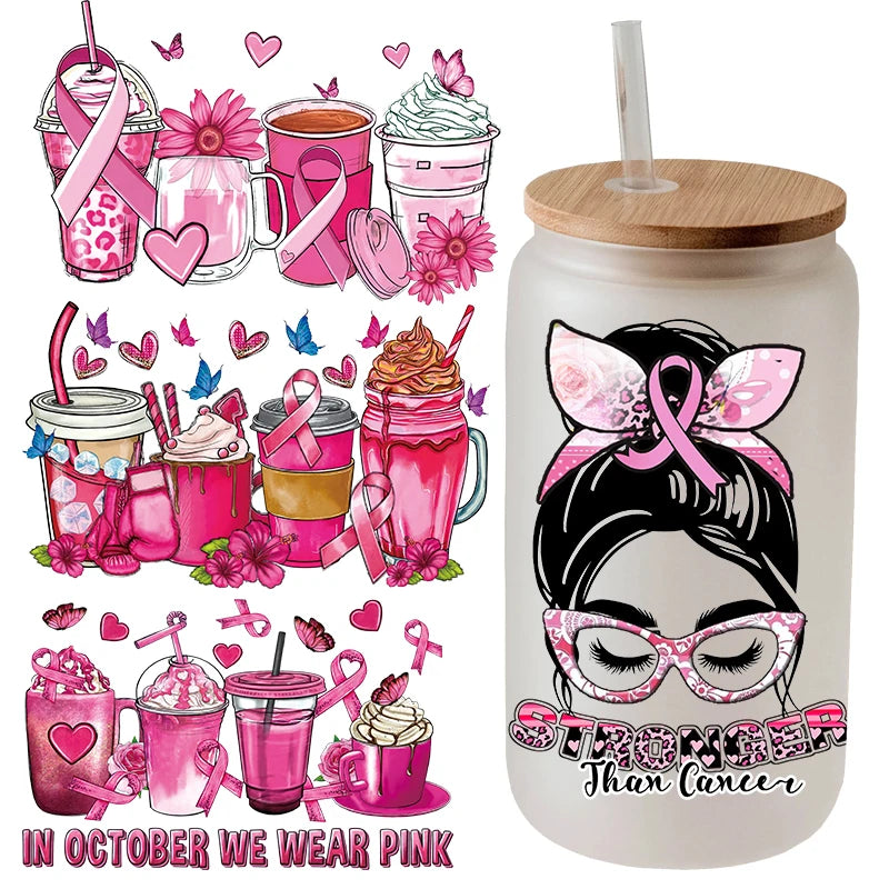 Factory Custom Multiple Size Uv Dtf Cup Wrap Trasnfers Wholesale Ready to Ship Uv Dtf Sticker Cup Wraps Transfers for 16oz Cup