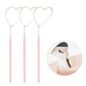 Custom Logo Professional Stainless Steel Lash Extensions Grafting Inspection Mirror Popular Multifunctional Tool Eyelashes