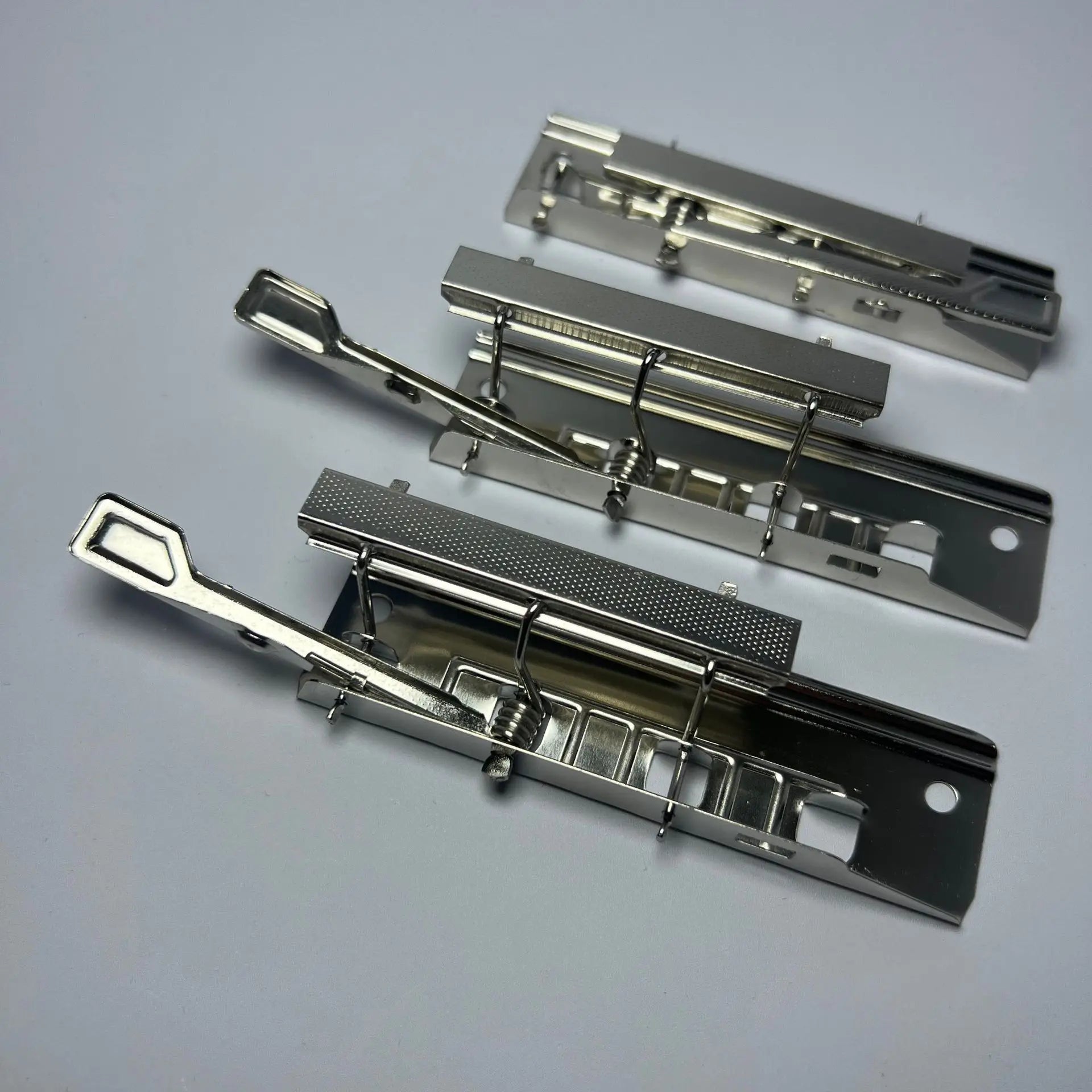 Factory Metal File Fastener Strong 100A Hardware Nickel Color Loose-leaf Ticket Clip Accessory File Folder Accessories