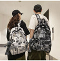 2023 Lightweight 20-36L Geometric Pattern Backpack Physiological Curve Back Support for Boys Women Zipper Closure for School