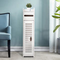 Double Tiers Standing Type Wood Bathroom Storage Rack Shelf Non-Perforating Floor-to-Ceiling Cabinet for Kitchen Use Household
