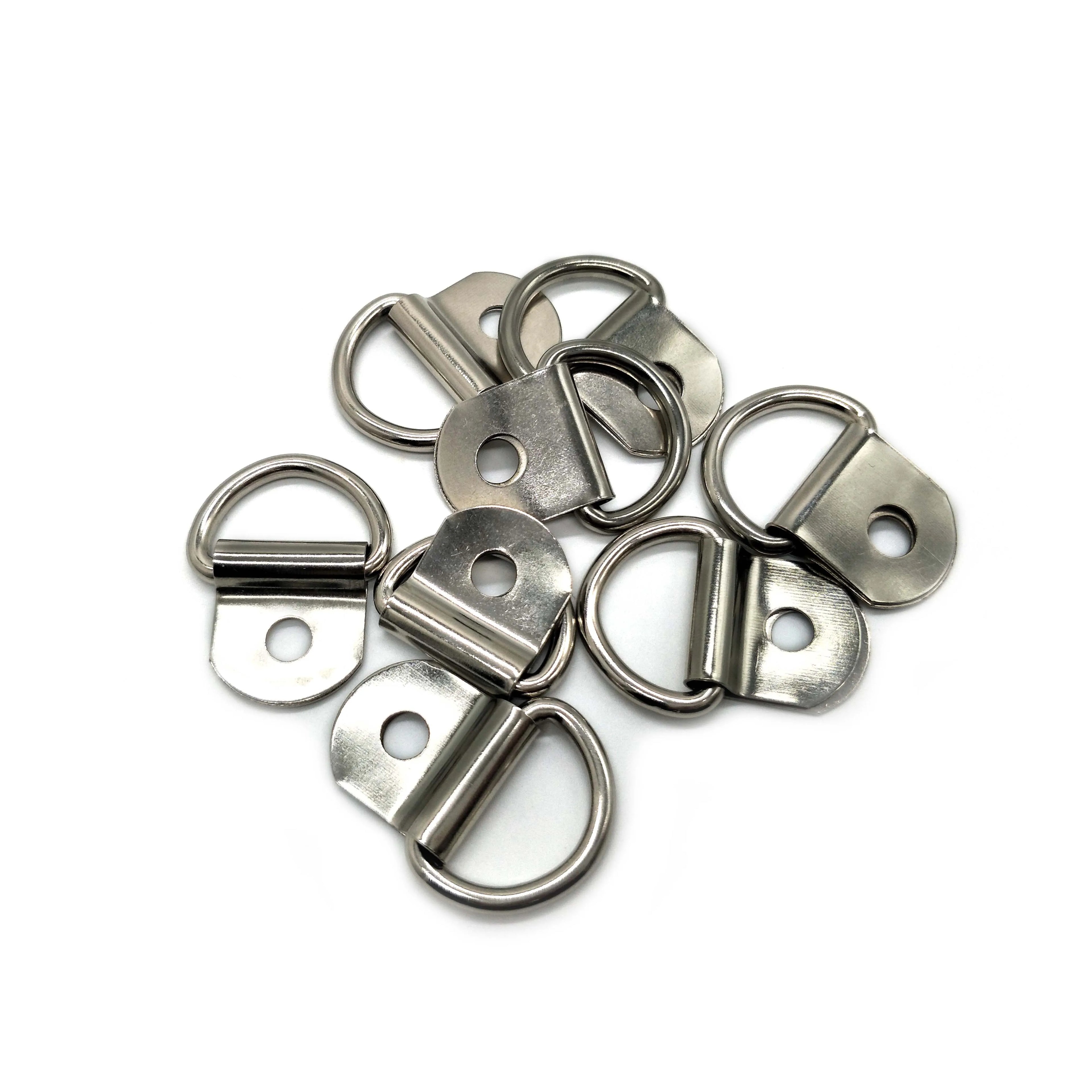 Wholesale Bag Accessories Handle Press Ring D Zinc Alloy Custom D-Ring Buckle 16mm Gold Metal Rose Gold D Ring
