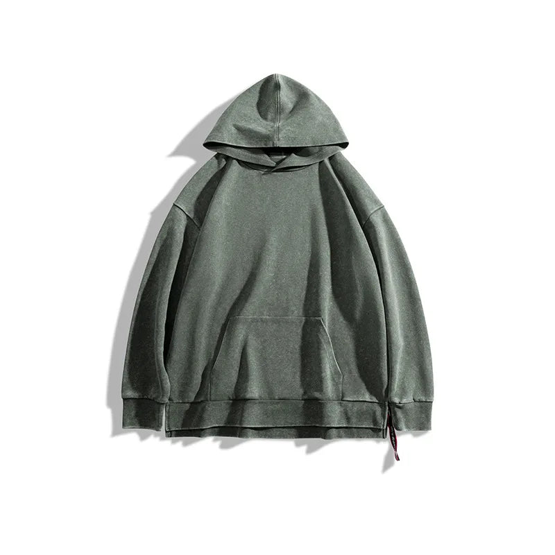 2024 French Terry Hoodie String Hem Design 430gsm Hoodie Quality Wholesale Acid Wash Hoodie Crop