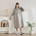 Reusable Impermeable EVA Plastic Raincoat for for Women & Men Hooded Fashion Design Hiking Travel Outdoor Rainwear