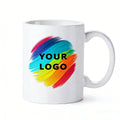 ZREGGUR Sublimation Mugs for Custom Designs Blank Mugs 350ml 11oz Coated Ceramic Mugs with Handles Sublimation Coffee Tea Cups