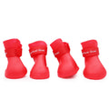 Wholesale Custom Logo 4 Pcs Per Pack Adjustable Waterproof Anti-Slip Sole Pet Dog Rain Snowy Boots Shoes for Outdoor Walking
