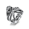 Gothic Stainless Steel Octopus Ring Vintage Geometry Kraken Ring Party Gifts Animal Jewelry Wholesale