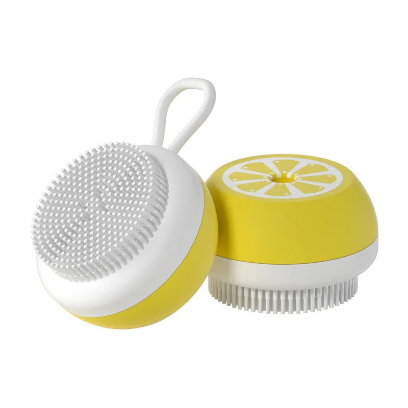 Pet Cleaning Products Lemon Shape Silicone Cat Massage Comb Hair Removal Brush Pet Self-cleaning Needle Hair Pet Dog Bath Brush