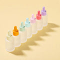30ml Frosted Glass Dropper Bottle for Essential Oil Eye Serum Skincare Flat Shoulder Cylinder Empty Refillable Glass Bottle