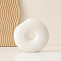Creative Ins Donut Ceramic Vase Slant Mouth Fresh Dried Flower Insertion Nordic Home Decor Matte Soft Decoration Crafts Weddings