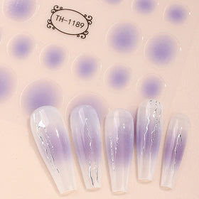 New Style Design Abstract Matte Nail Decoration Decals Applicable to All Finger Types Nail Art Stickers