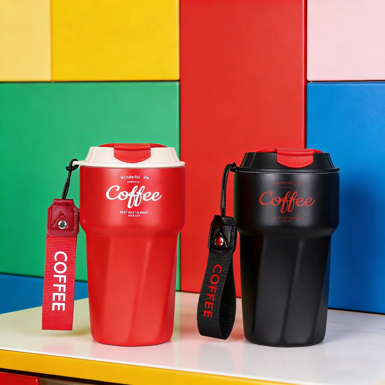Hot Sales Stainless Coffee Cup 420ml Double Wall Insulated Coffee Mug With Lid Vacuum Custom Coffee Mug Stainless Mug