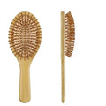 Factory Price Anti-Static Bamboo Wood Hair Brush Scalp Massage Paddle for Women with Cushion Custom Logo Box Package