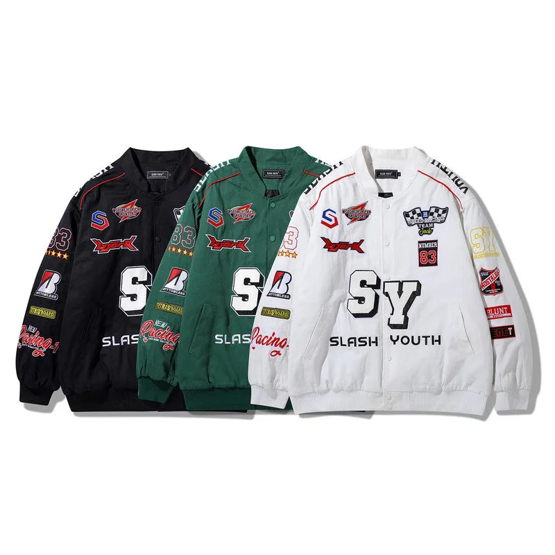 Custom High Quality Jackets Latest Fashion Vintage Cotton Padded Motorcycle Jacket Winter Warm Jacket