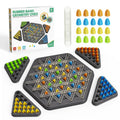 Chain Triangle Chess Game Strategy Chess Board Games for Adults Triangle Rubber Band Game 2 to 4 Players