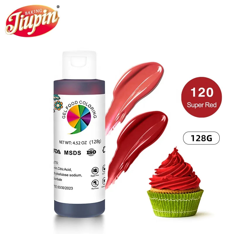 4.5 Ounce 99% Purity Food Coloring-Super Red Soft Gel Paste for Baking Cake Pastry Fondant & Ice Cream (41 Colors)