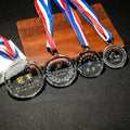 Crystal Glass Shaped Medallion Medal MH-J0619