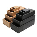 Luxury Custom Kraft Paper Drawer Box with UV Advantage Transparent Window Storing Food Cookies Candies Jelly Perfect Gift Box