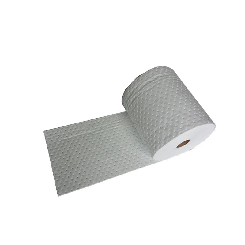 White Rapid Absorption Oil Absorbent Roll Environmental Product for Ocean Use