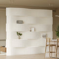 Portable Folding Accordion Kraft Honeycomb Room Divider With Light Paper Event Exhibition Store Display Rack Wall Mounted MegaBDM
