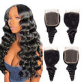 Wholesale Hot Sale Grade 14A Double Drawn Loose Wave with Swiss HD Lace 100% Human Wholesale Price From Virgin Hair Brazilian