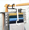 Hot Selling Household Seamless Telescopic Magic Pants Rack Stainless Steel Folding Storage Hanger