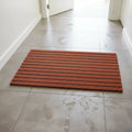 Non-Slip Coir Doormat  Modern Geometric Pattern  Heavy Duty Scraper Mat for Home Entrance   Indoor  Home Use Mat