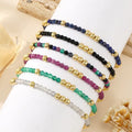Go2boho Tiny Seed Jewelry Design Gorgeous Natural Stone Fashion Bangles Dainty Semi-Precious Stone Beaded Bracelets for Women