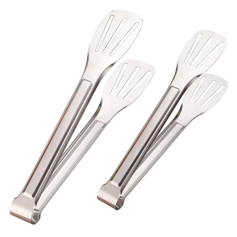 304 Stainless Steel Kitchen Tools Multipurpose Gripper Vegetable Fruit Bread Fried Steak Barbecue Tongs Clamp Turner Flipper