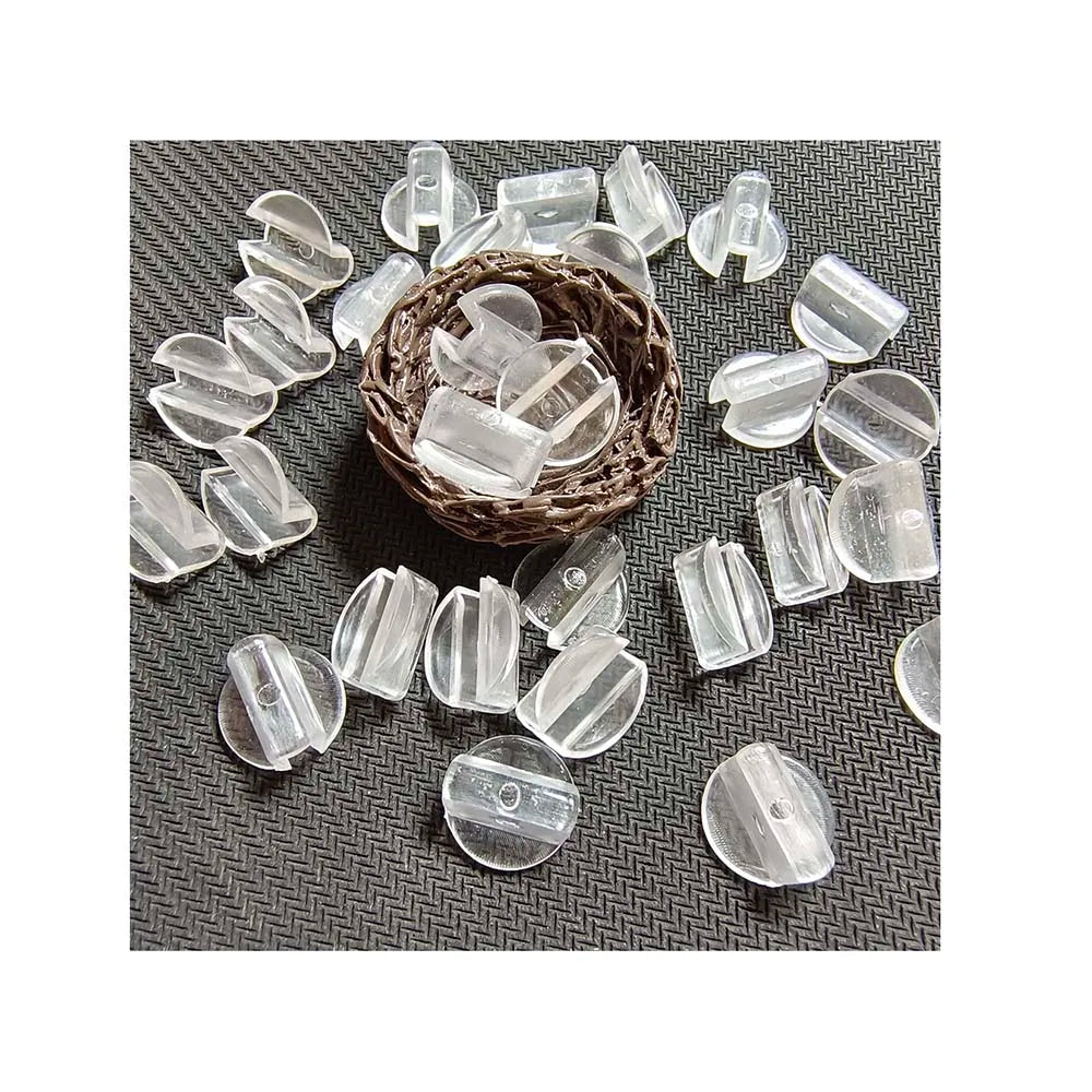 Hair Rope Base Settings Plastic Buckle Hair Ring Holder Fit Rubber Band for DIY Hairband Tie Circle Bow Jewelry Making