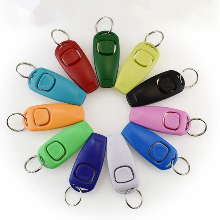 Dog Training Clicker Manufacturer Wholesale Custom Logo High Quality 2 in 1 Dog Clicker and Whistle