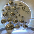 Party Supplies White Circle Wedding Round Acrylic Panel Backdrop Wall Decoration