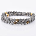 Factory Prices Custom Wooden Beads Handmade Stainless Steel Elastic Adjustable Beads Charm Diamond Bracelet
