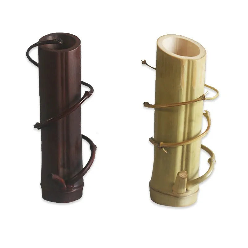 Eco-friendly Natural Handmade Bamboo Flower Vase Home Office Decoration Bamboo Crafts